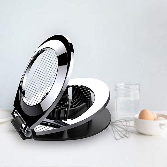 Egg Slicer, DIGI4U Egg Cutter Heavy Duty Stainless Steel Wire with 3 Slicing styles-Silver