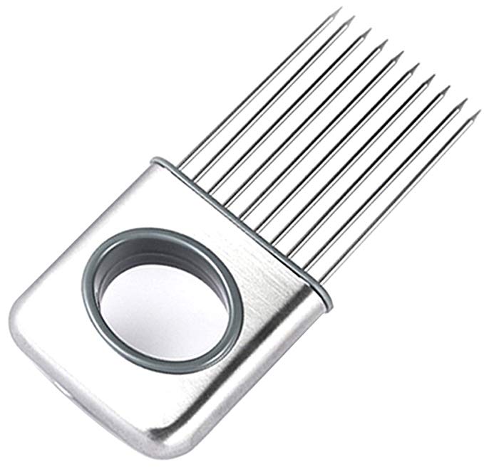 CJESLNA Easy Onion Holder Slicer Vegetable tools Tomato Cutter Stainless Steel Kitchen Gadgets