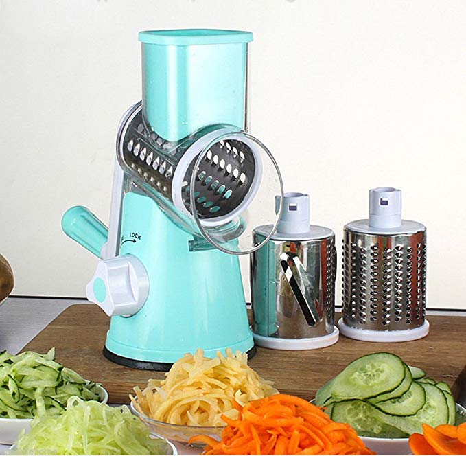 Round Mandoline Vegetable Slicer, Cheese Slicer and Grater