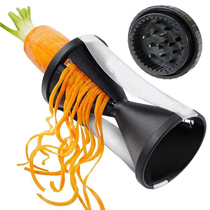 Carrot Slicer Spiral Vegetable Slicer Stainless Steel Spiral Slicer Fruit Cutter Peeler Kitchen Tool Twister Grater Noodle Maker