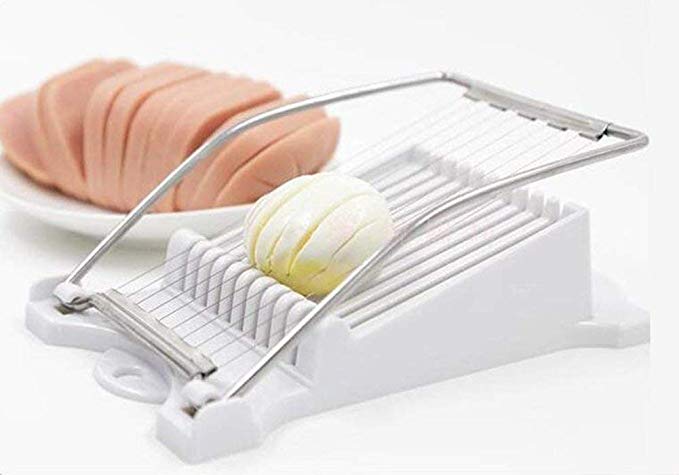 Momugs 10 Wires Stainless Steel Luncheon Meat Boiled Egg Fruit Slicer Cheese Sushi Cutter Fruit Knife Kitchen Splitter