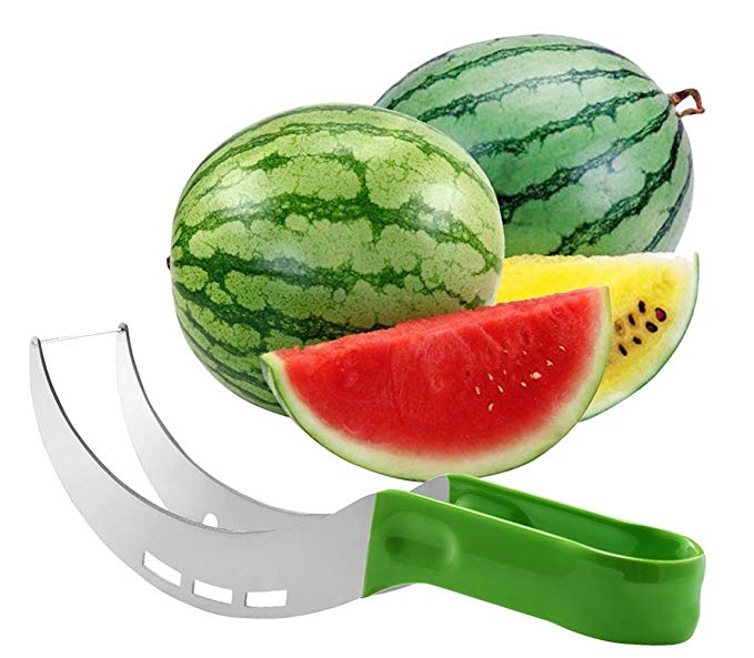 Flsp® Watermelon Slicer & Corer Stainless Steel Tool Utensils Slice Fruit Knife Fastest Cutter Multi-purpose and Ideal Smart Kitchen Gadget