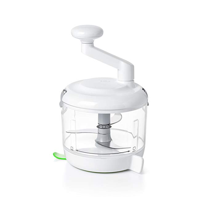 OXO Good Grips One Stop Chop Manual Food Processor, 4-cup capacity