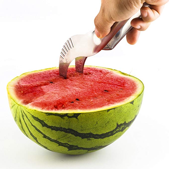 Simple Melon Stainless Steel Watermelon Slicer & Corer - Stay Cool in the Summer with No Mess & No Stress!