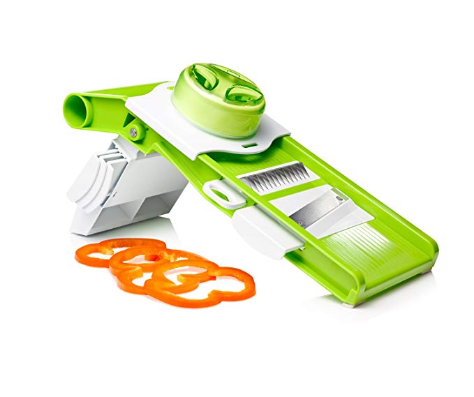 Art and Cook Foldable Mandoline Slicer and Grater, Green/White